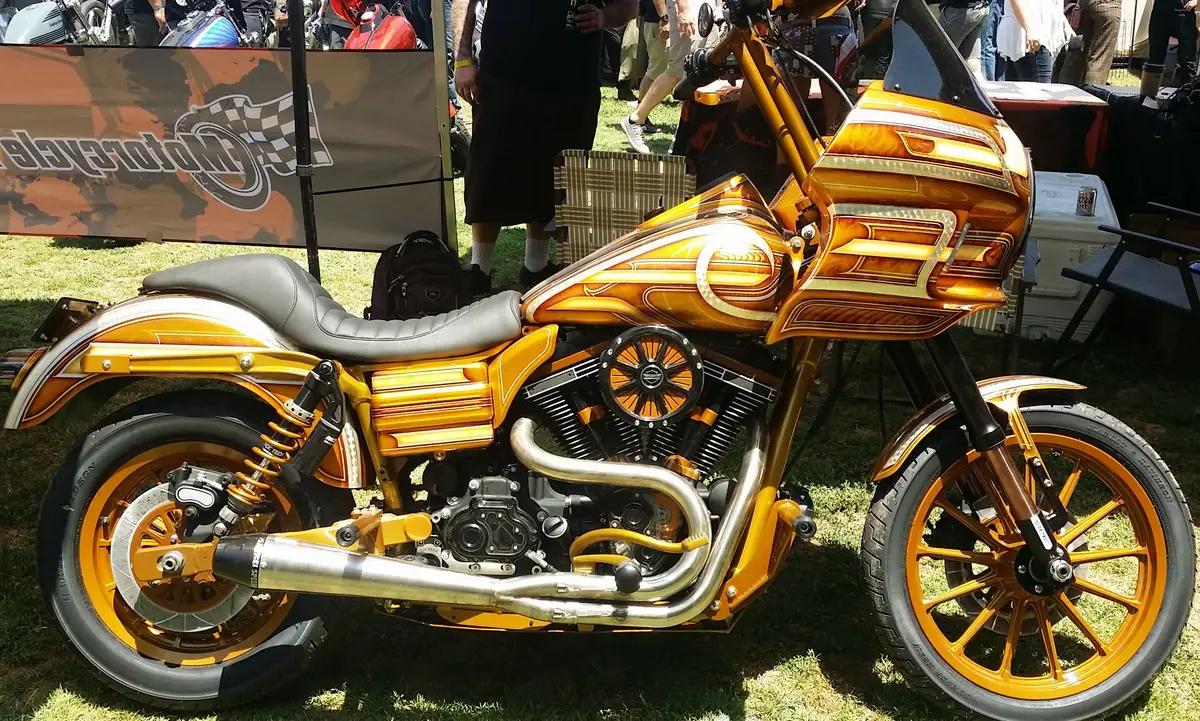 Harley show bike at Born Free motorcycle show by MTC